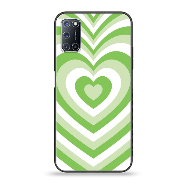 Oppo A52 - Heart Beat Design 10 - Premium Printed Glass soft Bumper shock Proof Case CS-19586