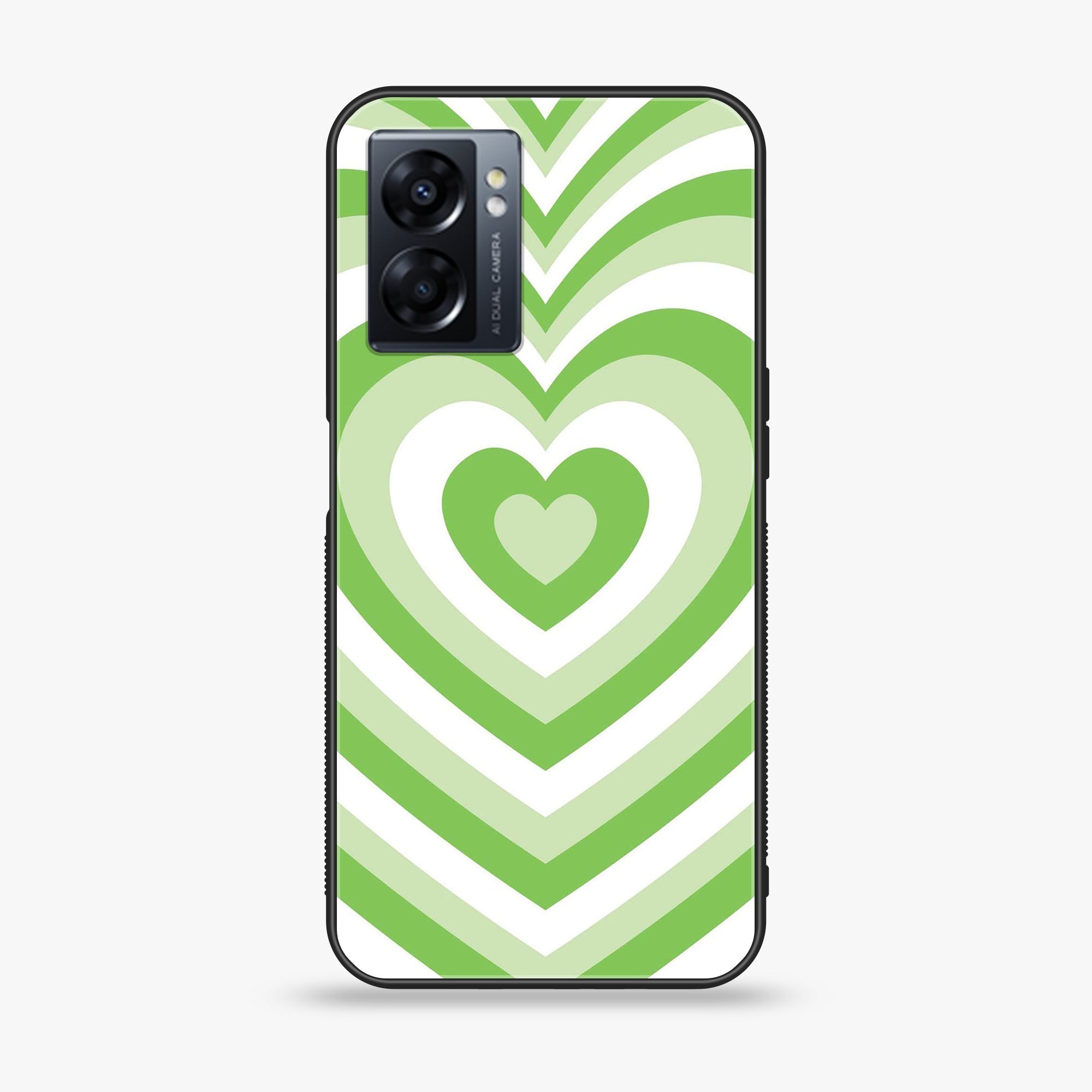 Oppo A77 4G - Heart Beat Series - Premium Metal Printed soft Bumper shock Proof Case
