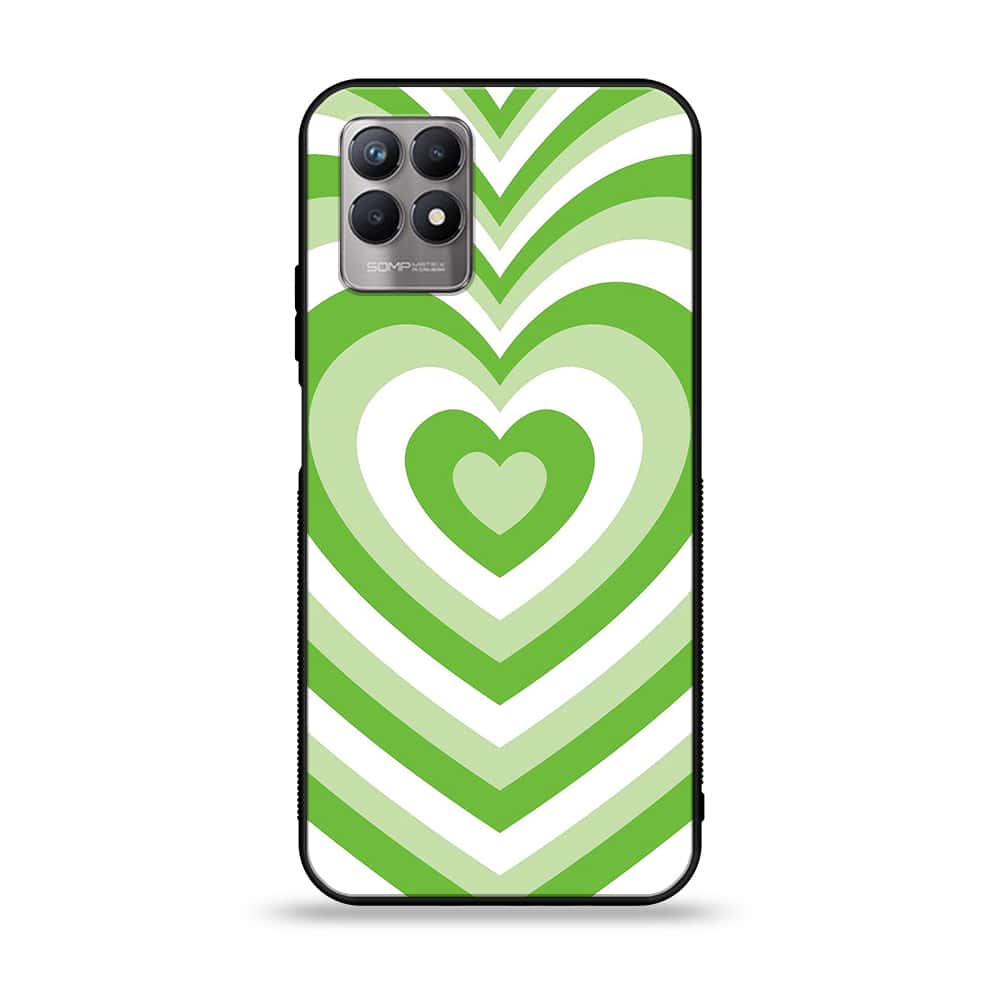 Realme Narzo 50 - Heart Beat Series - Premium Printed Glass soft Bumper shock Proof Case