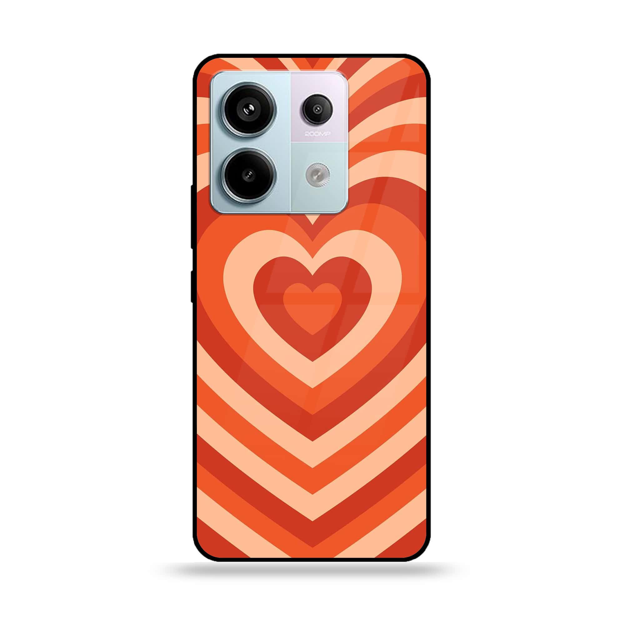 Redmi Note 13 - Heart Beat Series - Premium Metal Printed soft Bumper shock Proof Case