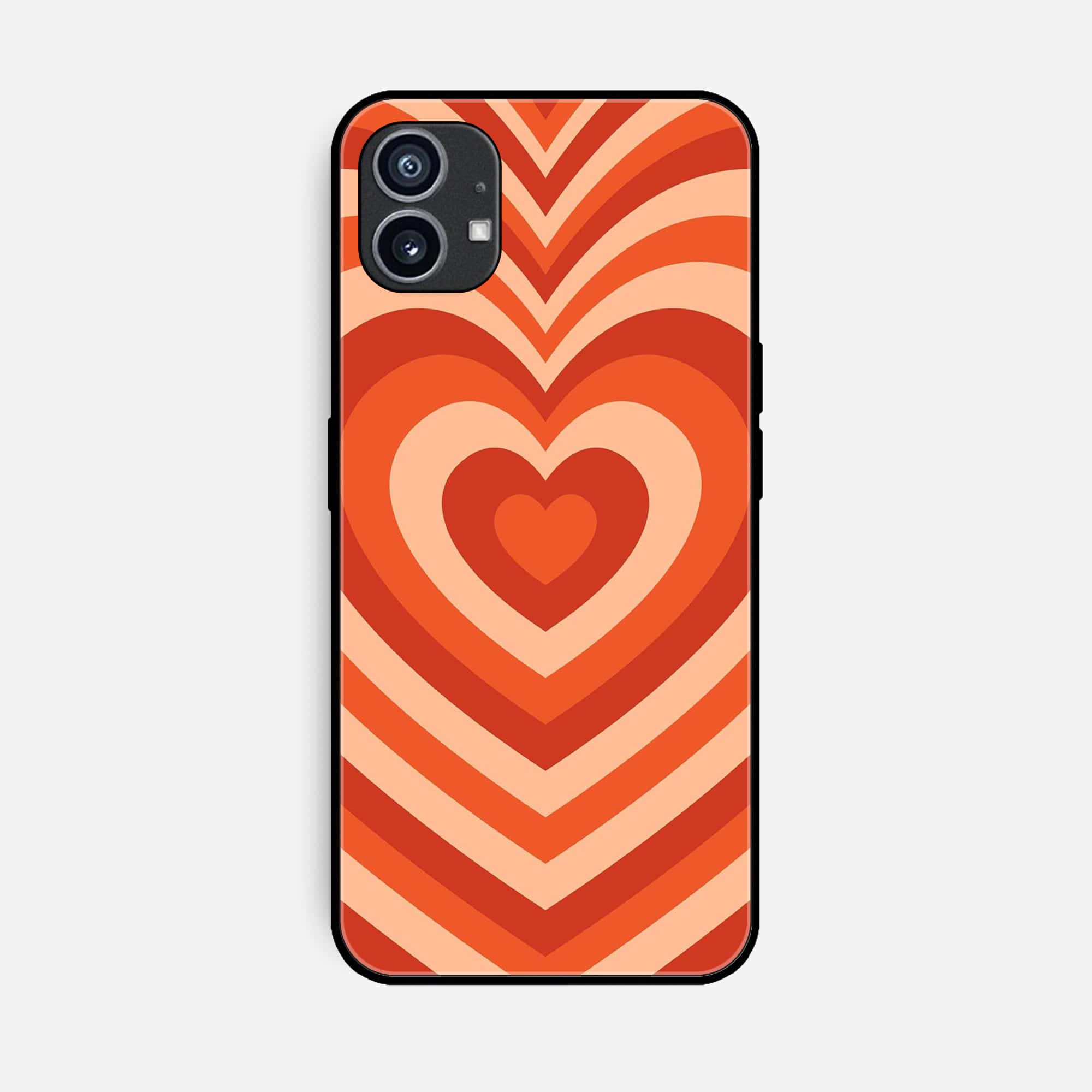 Nothing Phone 1  Heart Beat Series Premium Printed Glass soft Bumper shock Proof Case