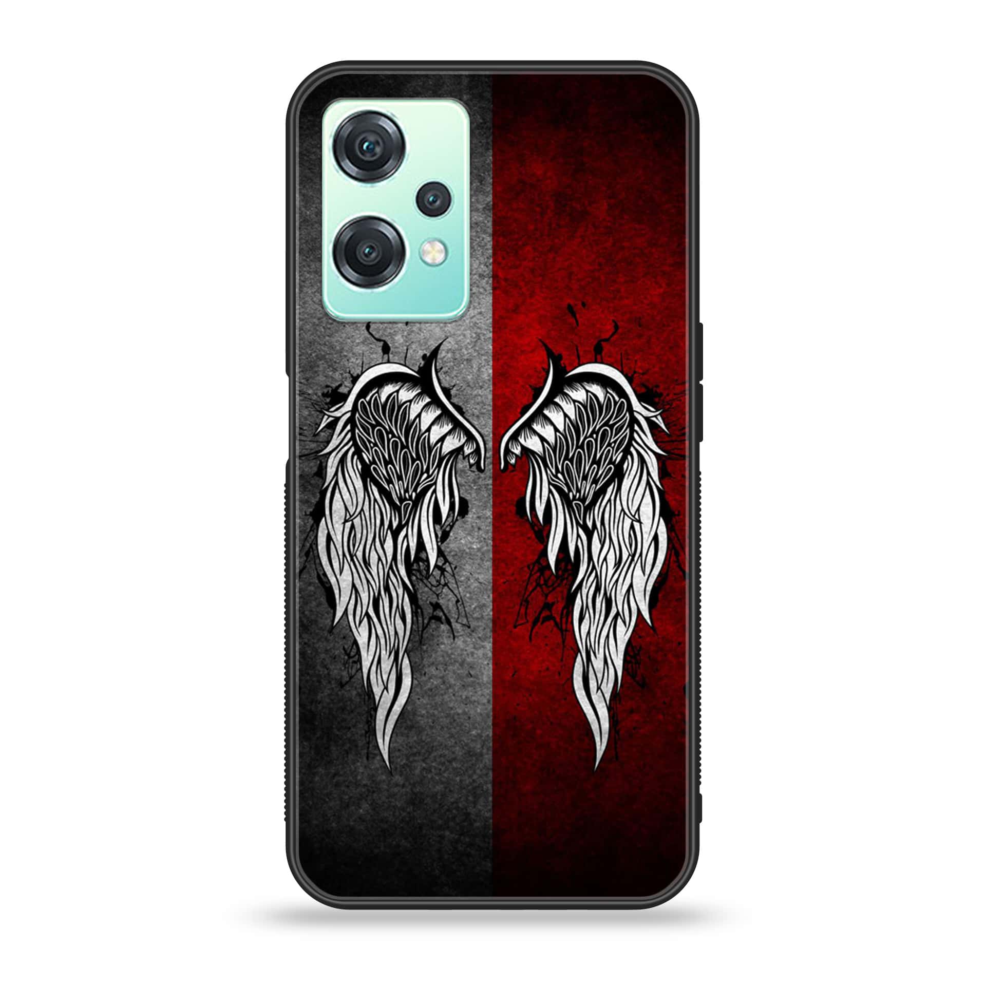 OnePlus Nord CE 2 Lite - Angel Wings Series - Premium Printed Glass soft Bumper shock Proof Case