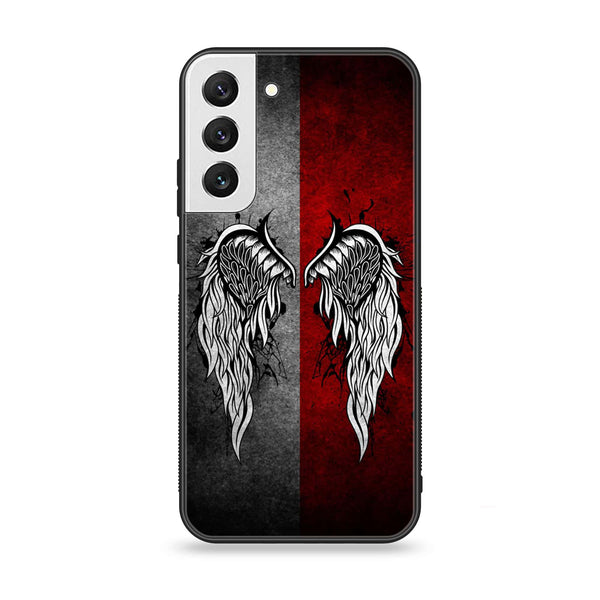 Samsung Galaxy S22 Plus- Angel Wings  Design 2 - Premium Metal Printed soft Bumper shock Proof Case CS-19963
