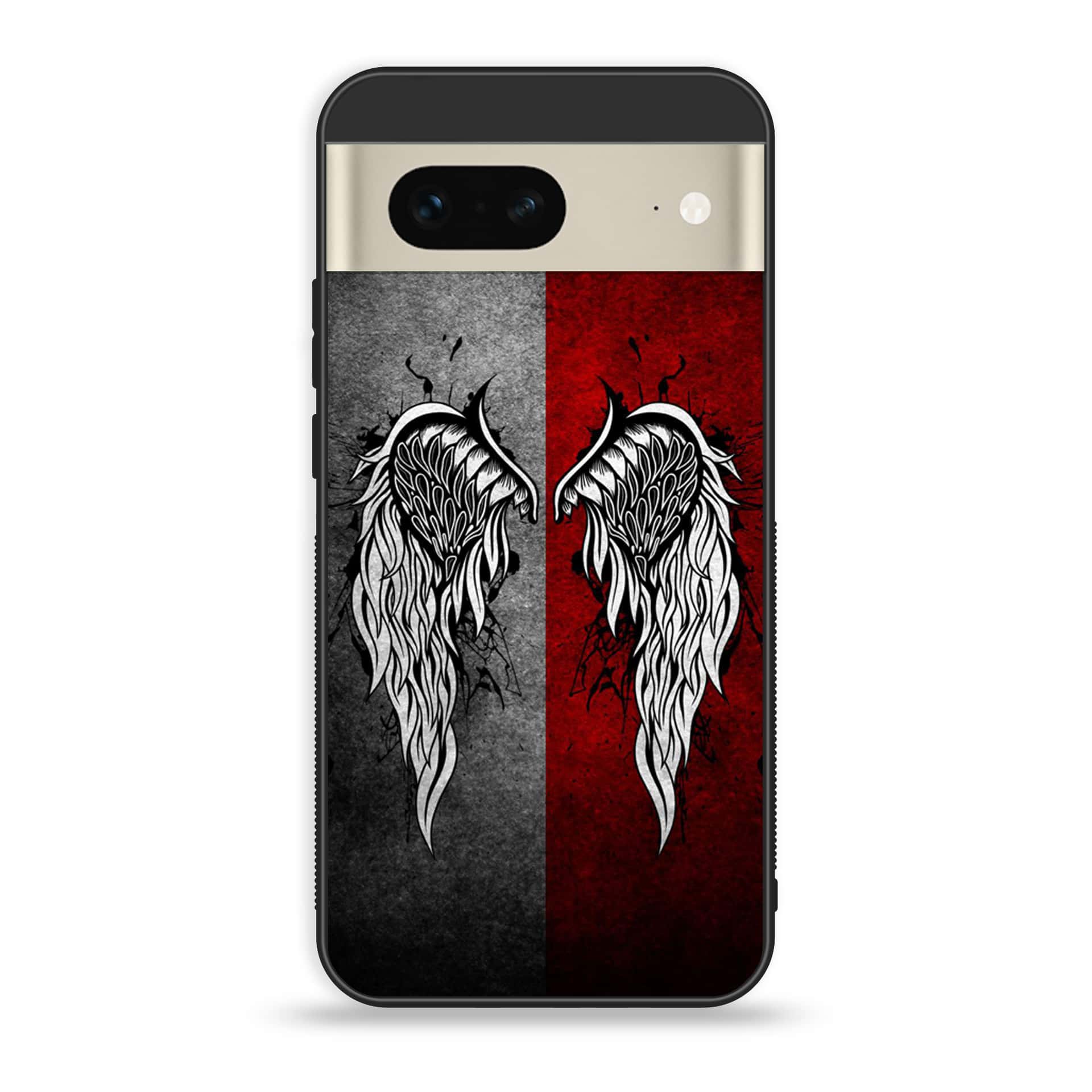 Google Pixel 7a  - Angel Wings Series - Premium Printed soft Bumper Shock Proof Case