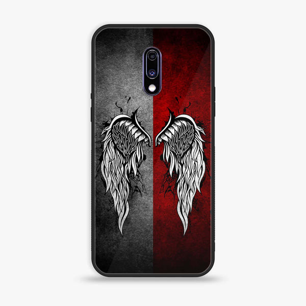 OnePlus 7 - Angel Wings Design 2 - Premium Printed Glass soft Bumper shock Proof Case CS-17219