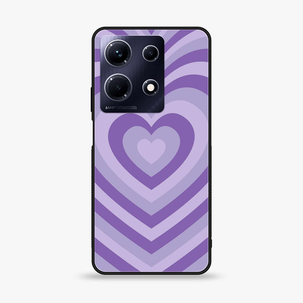 Infinix Note 30 - Heart Beat Design 8 - Premium Printed Glass soft Bumper shock Proof Case CS-24069