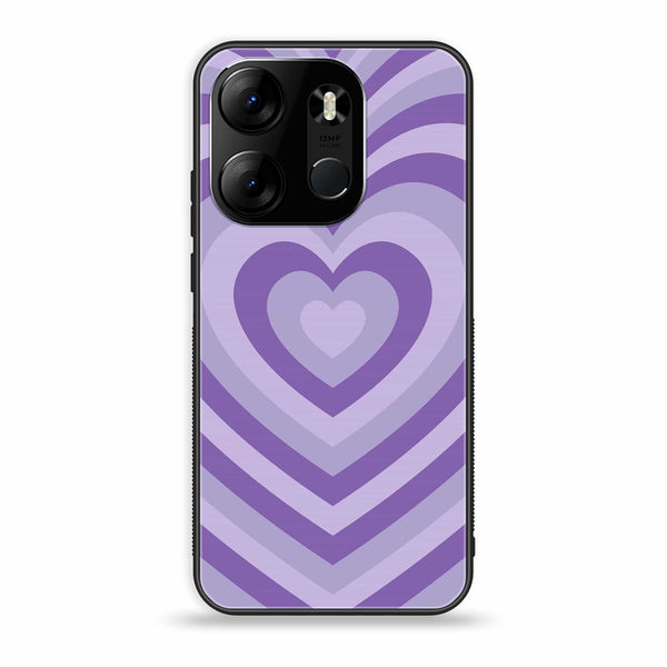 Tecno Spark Go 2023 - Heart Beat Design 8 - Premium Printed Glass soft Bumper shock Proof Case  CS-31086