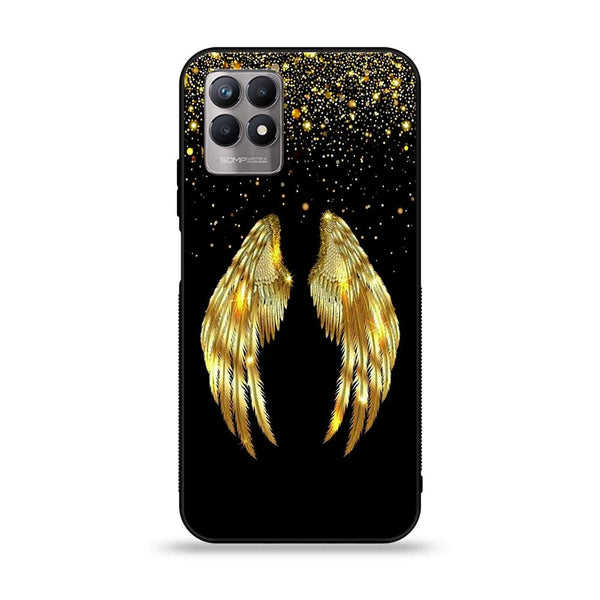Realme Narzo 50 - Angel Wings Series - Premium Printed Glass soft Bumper shock Proof Case