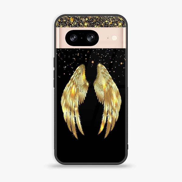 Google Pixel 8 - Angel Wings Series - Premium Metal Printed soft Bumper Shock Proof Case