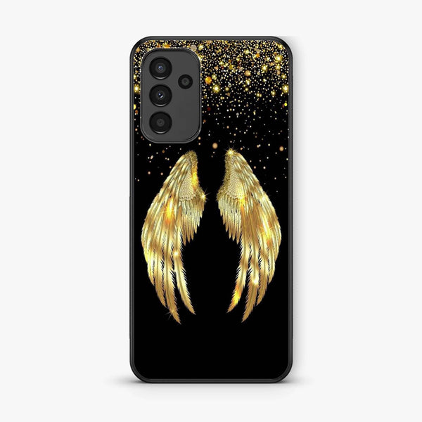 Samsung Galaxy A04s -Angel Wings Series - Premium Printed Glass soft Bumper shock Proof Case