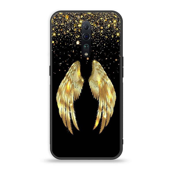 Oppo Reno Z - Angel Wings Design 1- Premium Printed Glass soft Bumper shock Proof Case CS-12629