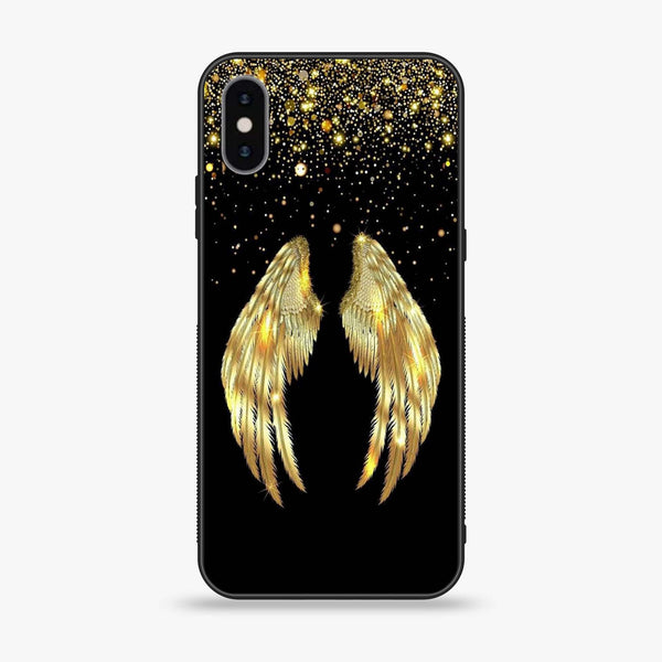 iPhone XS Max - Angel Wings Series - Premium Printed Glass soft Bumper shock Proof Case
