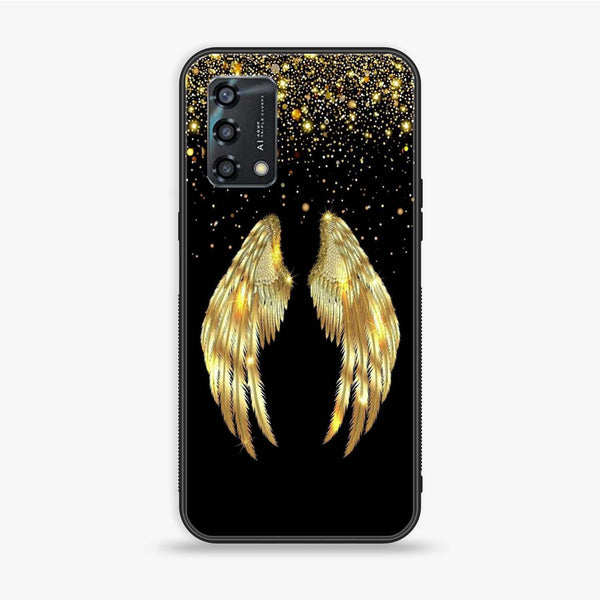 Oppo Reno 6 Lite - Angel Wings Series - Premium Printed Glass soft Bumper shock Proof Case