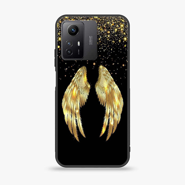 Xiaomi Redmi Note 12S - Angel Wings Series - Premium Printed Glass soft Bumper shock Proof Case