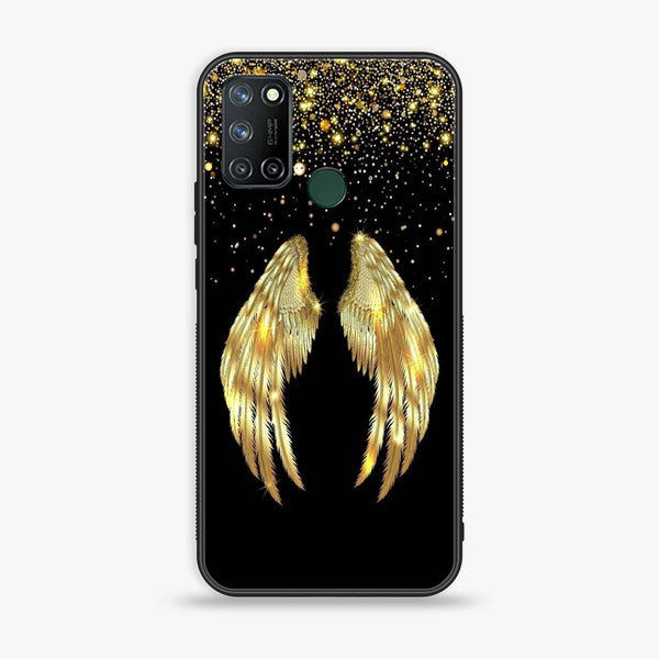 Realme 7i- Angel Wings Design 1 - Premium Printed Glass soft Bumper shock Proof Case CS-15614