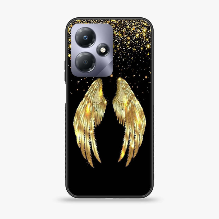 Infinix Hot 30 - Angel Wings Series Design 1 - Premium Metal Printed soft Bumper Shock Proof Case CS-7750
