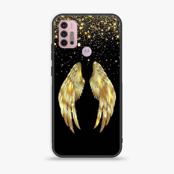 Motorola Moto G20 - Angel Wings Series - Premium Printed Glass soft Bumper shock Proof Case