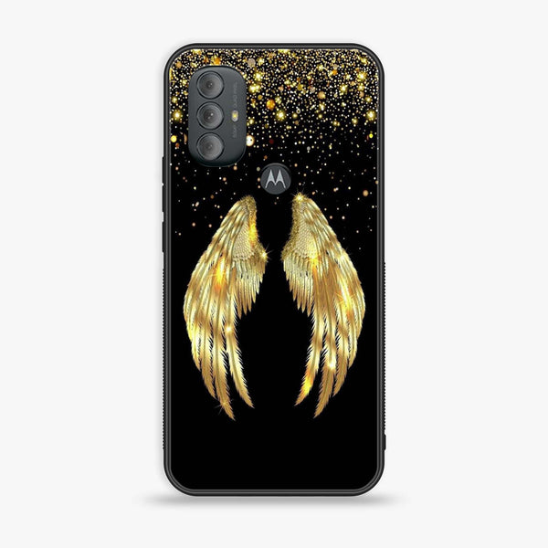 Motorola Moto G Power - Angel Wings Series - Premium Printed Glass soft Bumper shock Proof Case