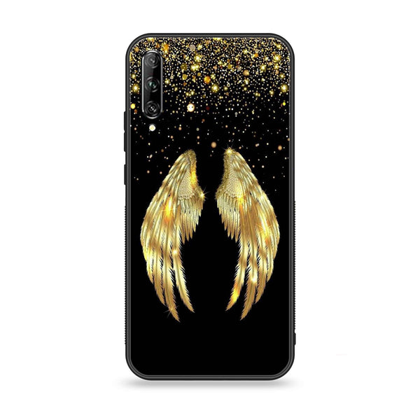 Huawei Y9s - Angel Wings Series - Premium Printed Glass soft Bumper shock Proof Case