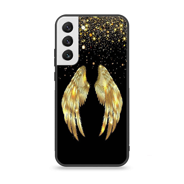 Samsung Galaxy S21 FE - Angel Wings Design 1 - Premium Printed Glass soft Bumper shock Proof Case CS-17589