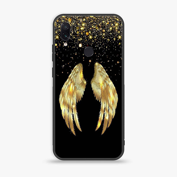 Xiaomi Redmi Note 7 - Angel Wings Design 1 - Premium Printed Glass soft Bumper shock Proof Case CS-22336
