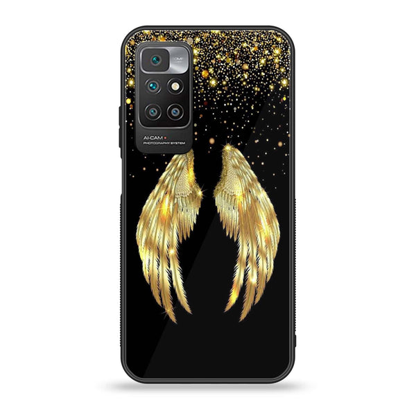 Redmi 10 Prime - Angel Wings Series - Premium Printed Glass soft Bumper shock Proof Case