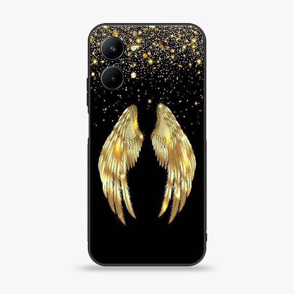 Realme C33 - Angel Wings Series - Premium Printed Glass soft Bumper shock Proof Case