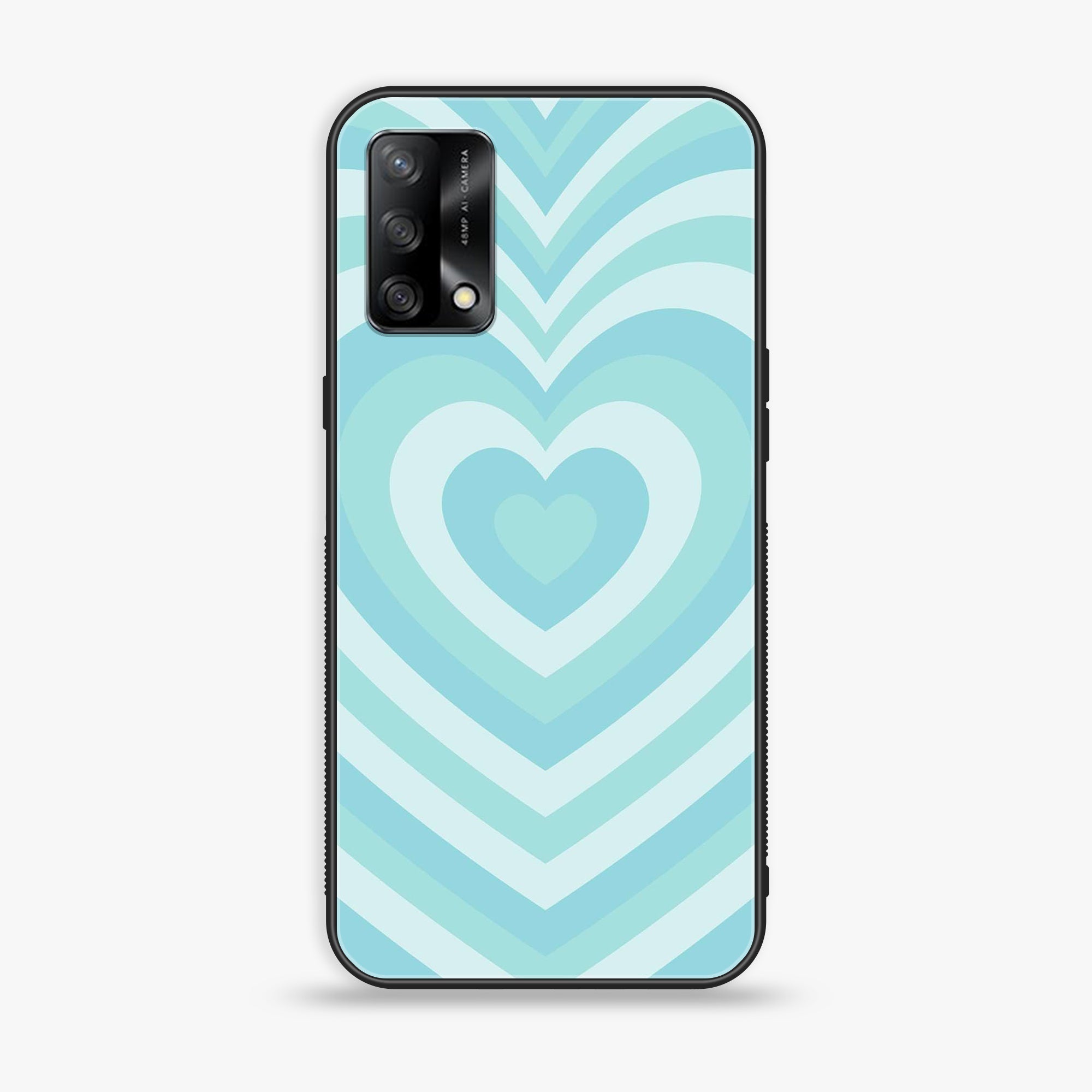 Oppo F19s  - Heart Beat Series - Premium Metal Printed soft Bumper shock Proof Case