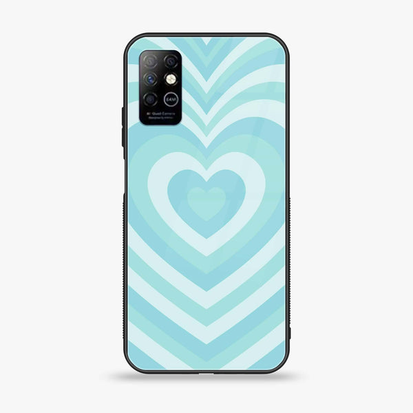 Infinix Note 8 - Heart Beat Design 7 - Premium Printed Glass soft Bumper shock Proof Case CS-15550