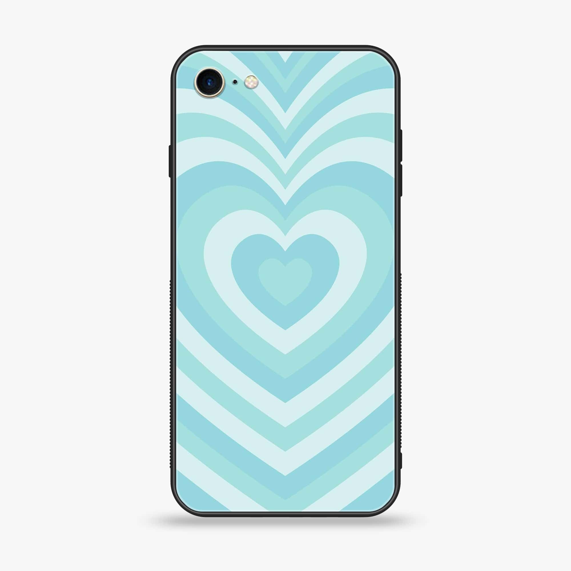 iPhone 7 - Heart Beat Series - Premium Printed Glass soft Bumper shock Proof Case