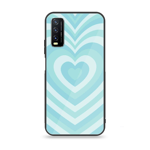 Y20/Y11S/Y12S/Y20A/Y20S/Y12A - Heartbeat Series - Premium Printed Glass soft Bumper shock Proof Case  CS-33493