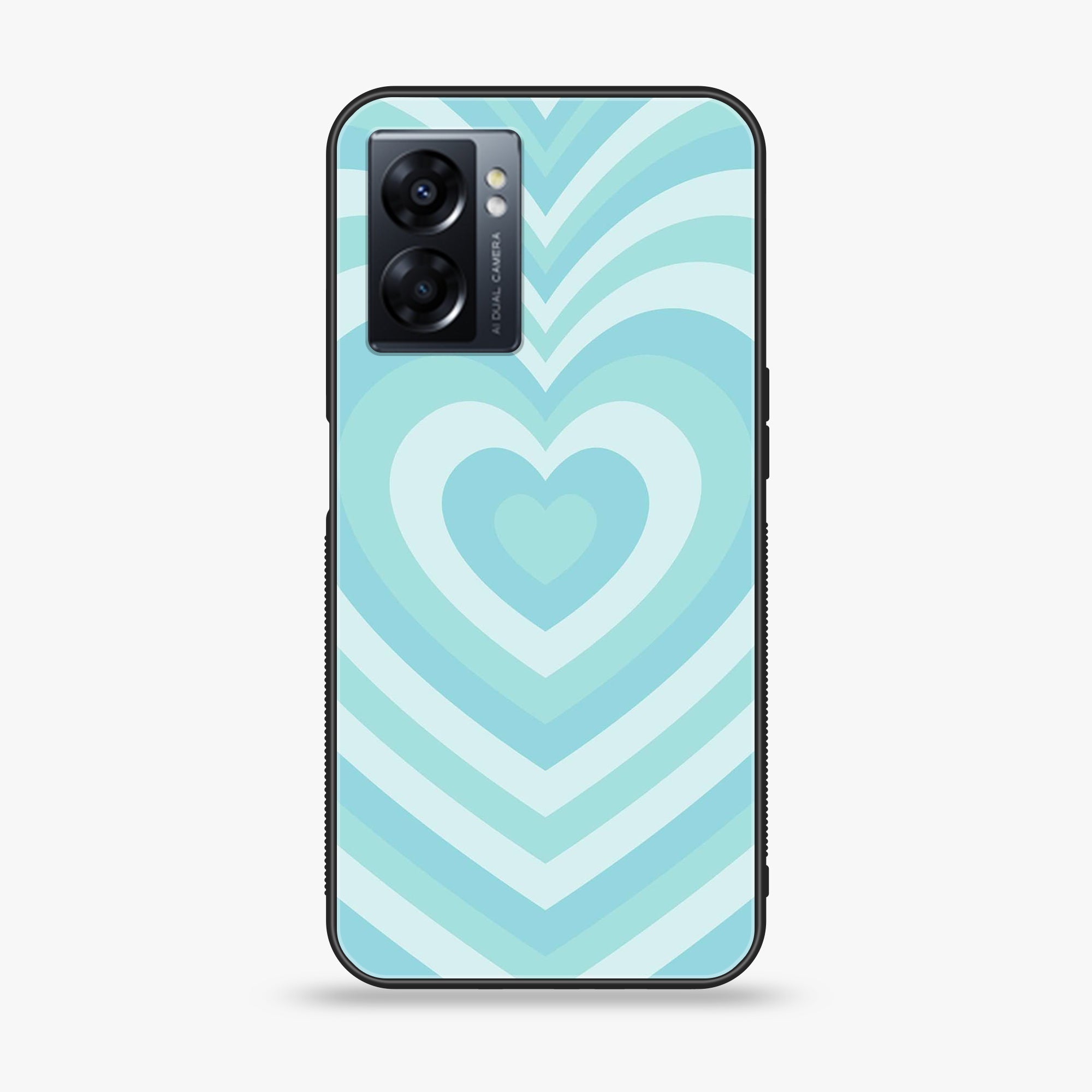 Oppo A77 4G - Heart Beat Series - Premium Metal Printed soft Bumper shock Proof Case