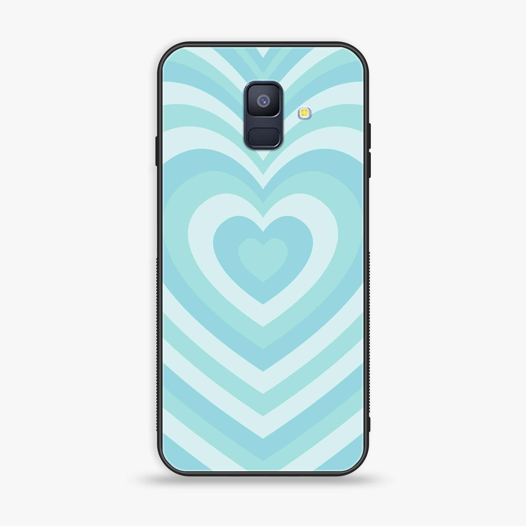 Samsung Galaxy A6 (2018) - Heart Beat Series - Premium Printed Glass soft Bumper shock Proof Case