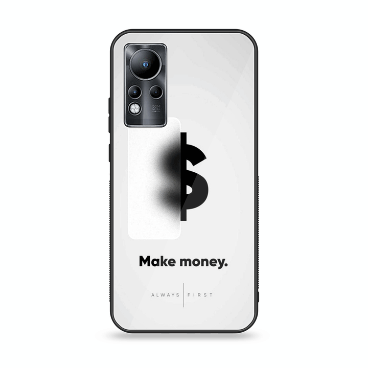 Infinix Note 11/ Note 12 G88  - Dollar Design 9 - Premium Printed Glass soft Bumper shock Proof Case CS-35634