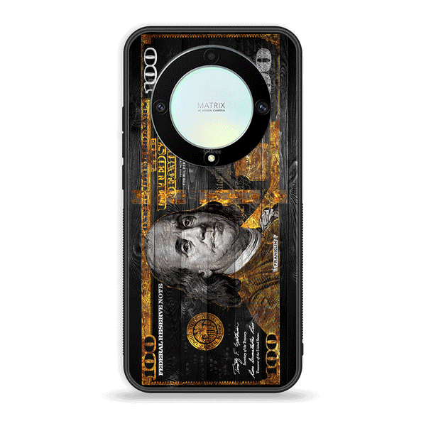 HONOR X9A - Dollar Series - Premium Printed Glass soft Bumper shock Proof Case