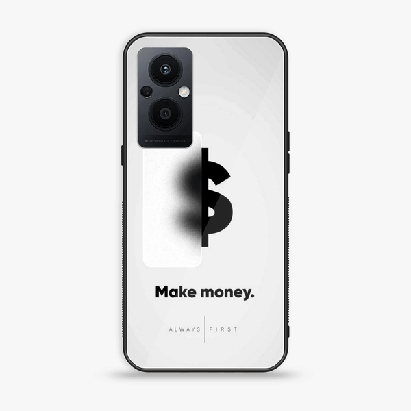 OnePlus N20/ F21 Pro 5g/ Reno 7Z   - Dollar Design 9- Premium Printed Glass soft Bumper shock Proof Case CS-26101