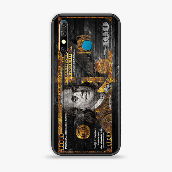 Infinix Hot 8 - Dollar Series - Premium Metal Printed soft Bumper Shock Proof Case