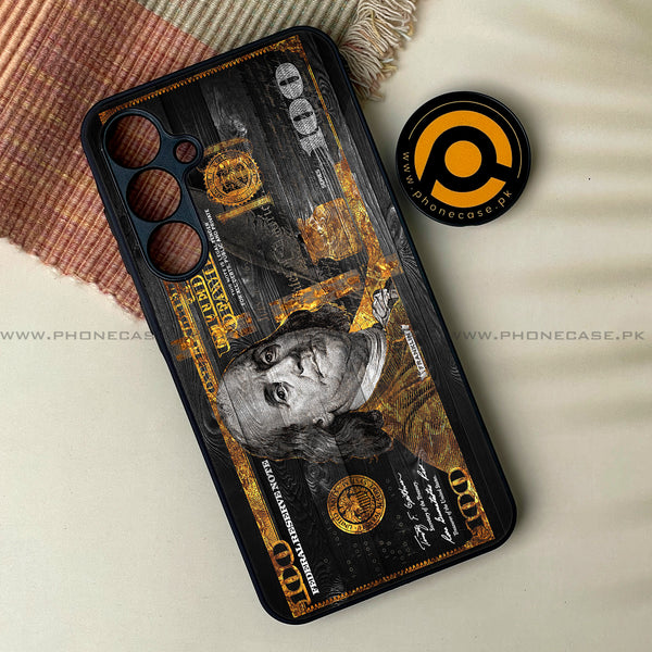 Samsung Galaxy A25 - Dollar Design 2 - Premium Printed Glass soft Bumper shock Proof Case CS-49109