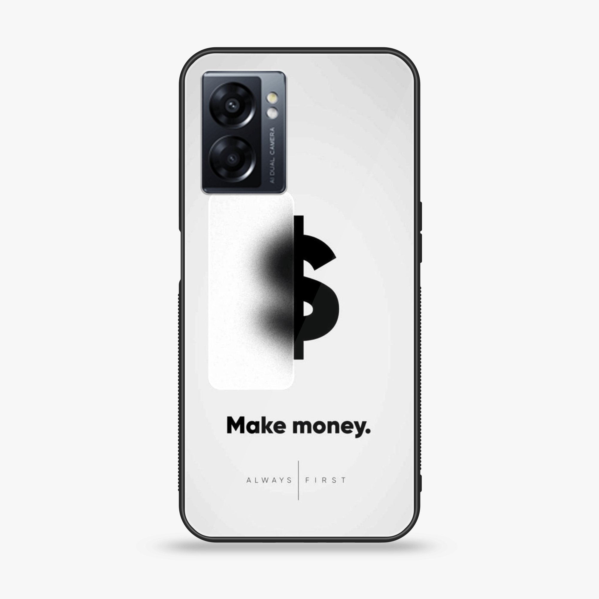 Oppo A77 4G - Dollar Series - Premium Metal Printed soft Bumper shock Proof Case