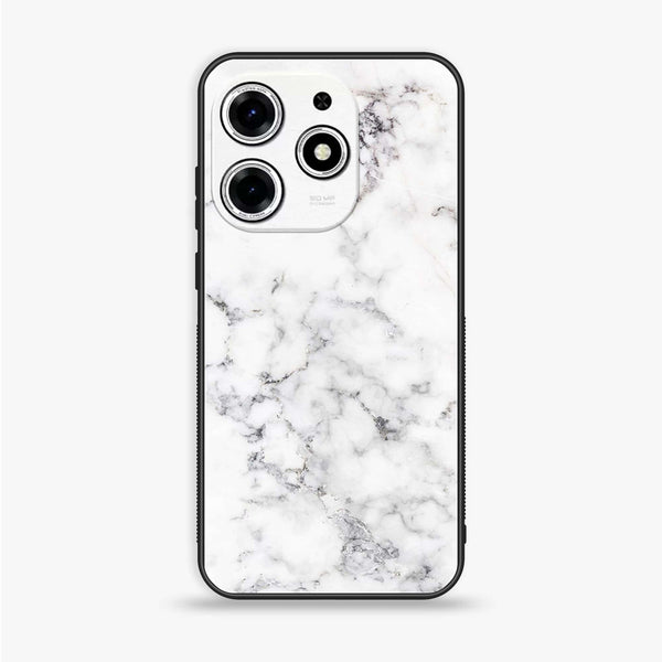 Tecno Spark 10 Pro - White Marble Design 10 - Premium Printed Glass soft Bumper shock Proof Case CS-17509