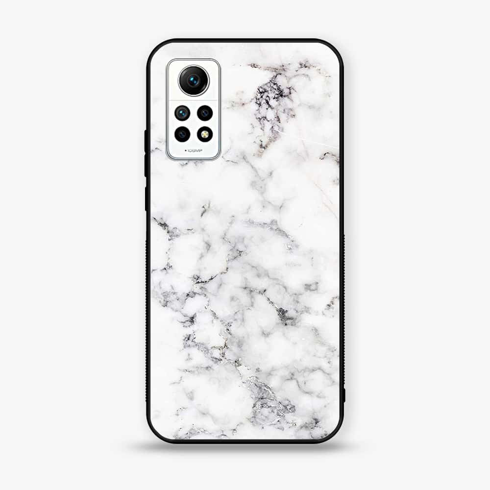 Xiaomi Redmi Note 12 Pro - White Marble Series - Premium Printed Glass soft Bumper shock Proof Case