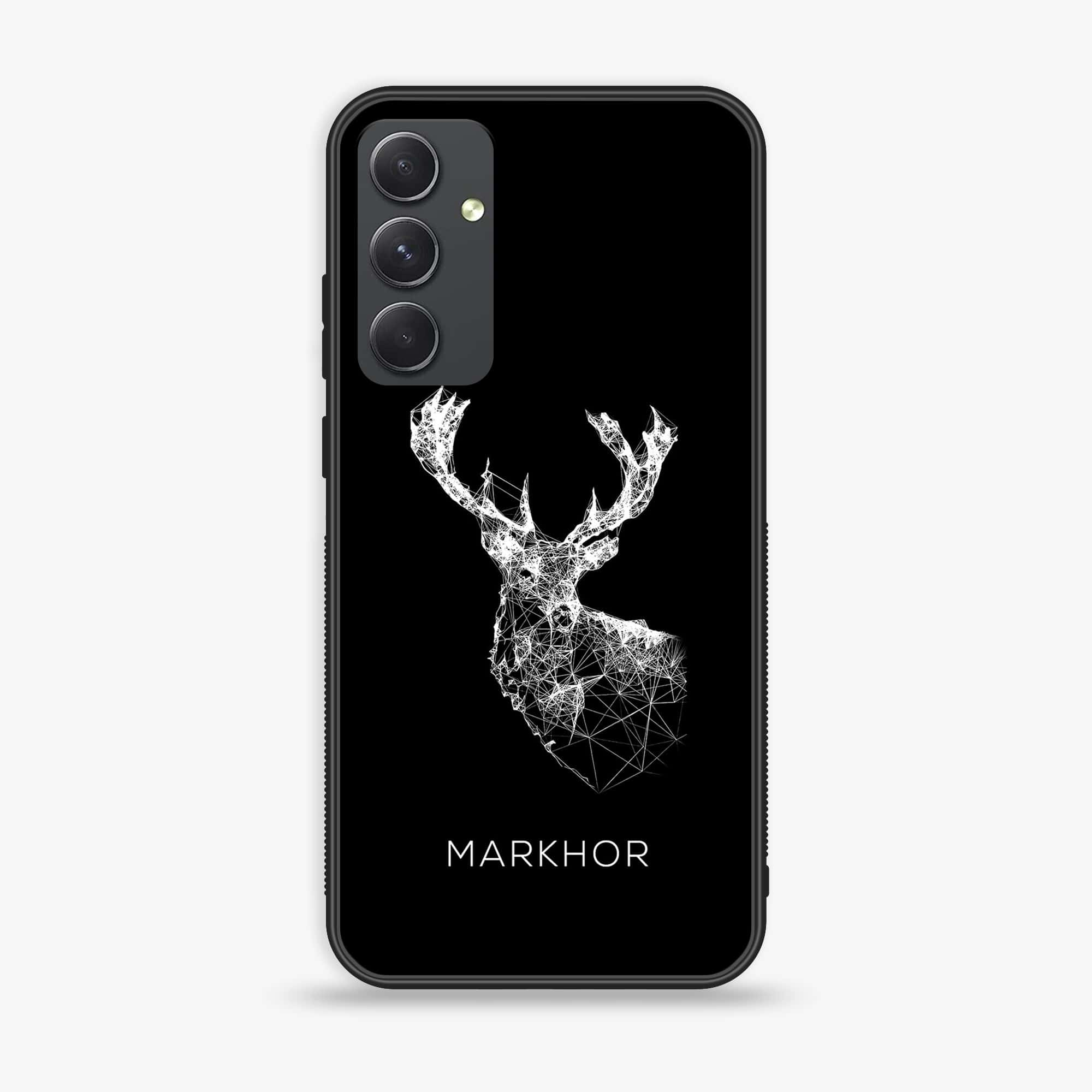 Samsung Galaxy A24 4G - Markhor Series - Premium Printed Glass soft Bumper shock Proof Case