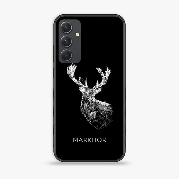 Samsung Galaxy A24 4G - Markhor Design 4 - Premium Printed Glass soft Bumper shock Proof Case  CS-31057