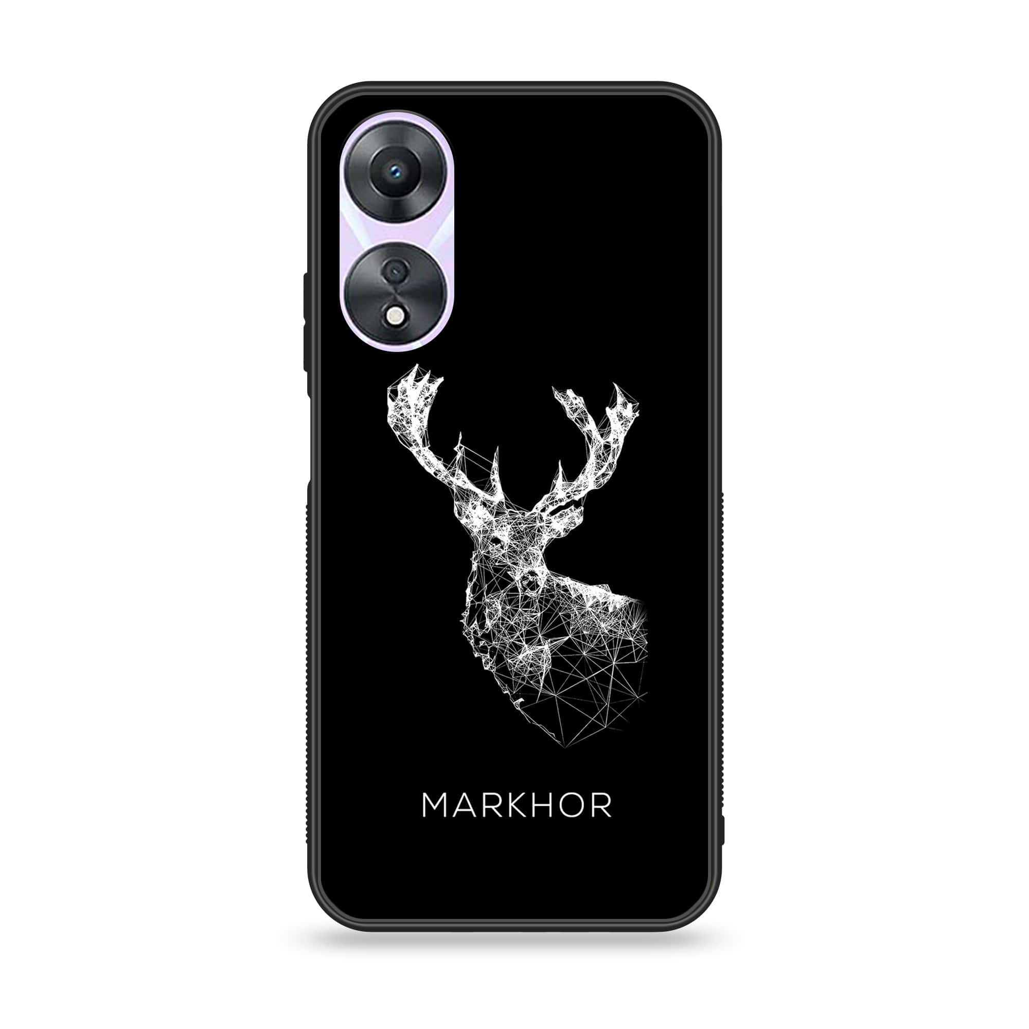 Oppo A58 - Markhor Series - Premium Printed Glass soft Bumper shock Proof Case