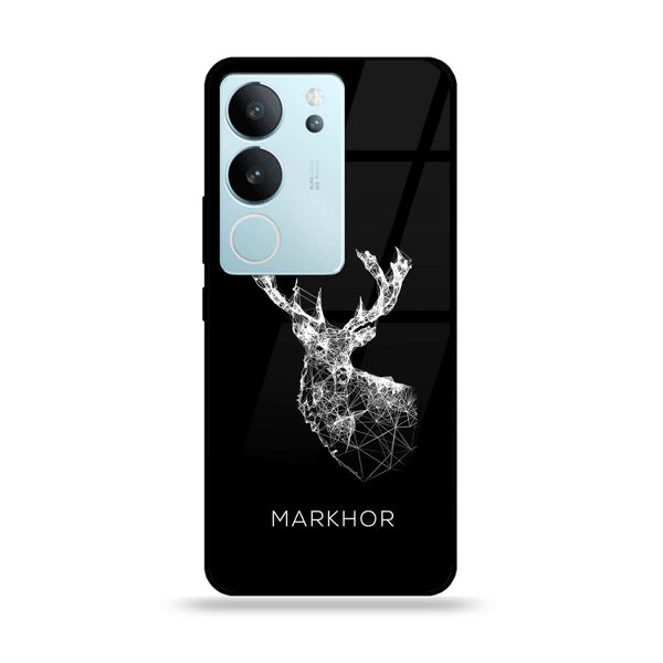 Vivo V29 - Markhor Design 4 - Premium Printed Glass soft Bumper shock Proof Case CS-7687