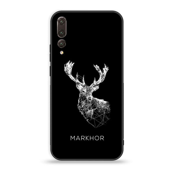 Huawei P20 Pro - Markhor Design 4 - Premium Printed Glass soft Bumper shock Proof Case CS-19239