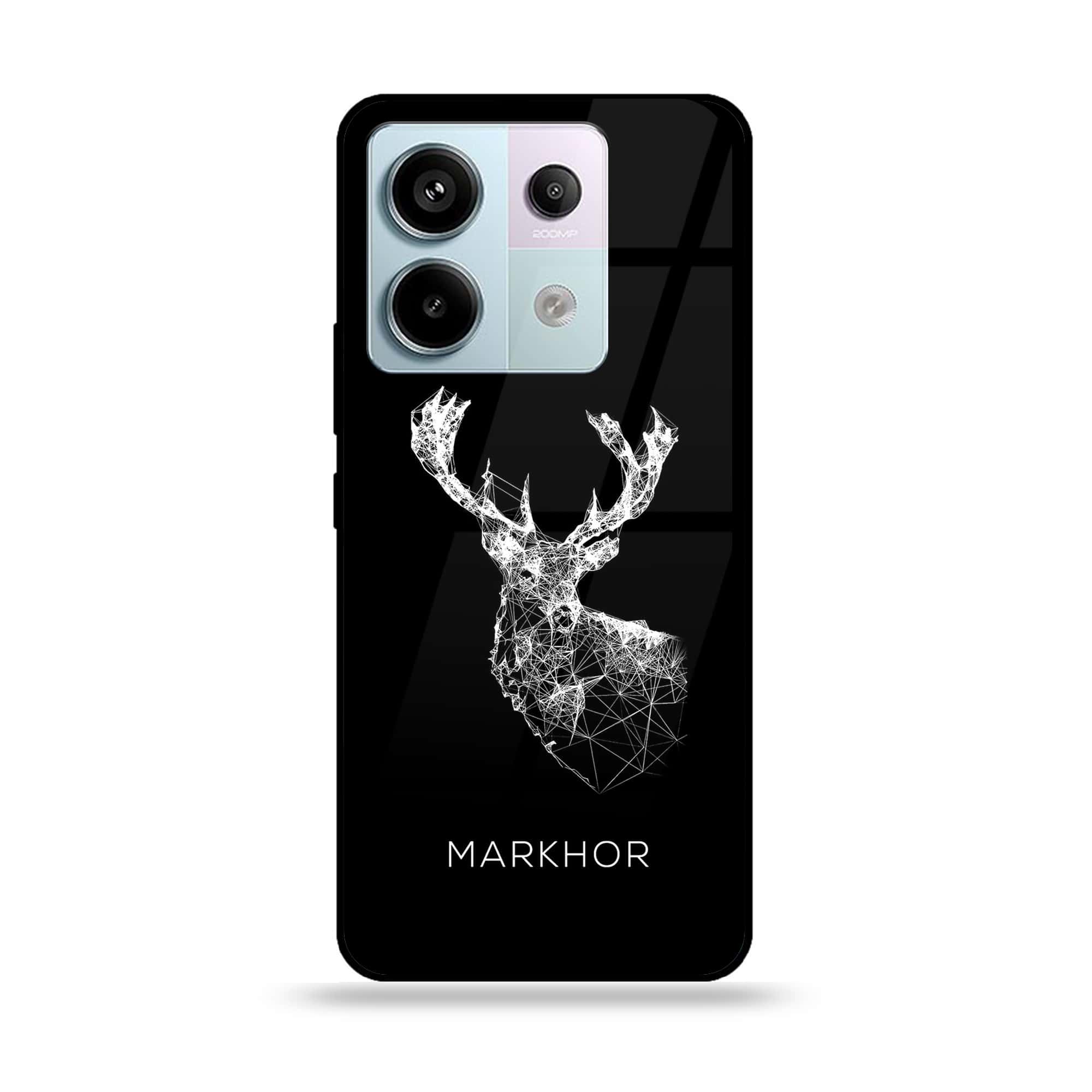 Redmi Note 13 - Markhor Series - Premium Metal Printed soft Bumper shock Proof Case