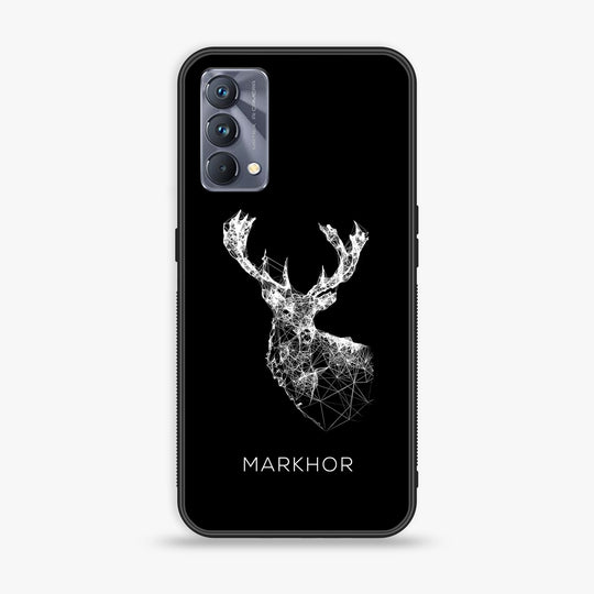 Realme GT Master Edition Markhor Design 4 Premium Printed Glass soft Bumper shock Proof Case CS-15732