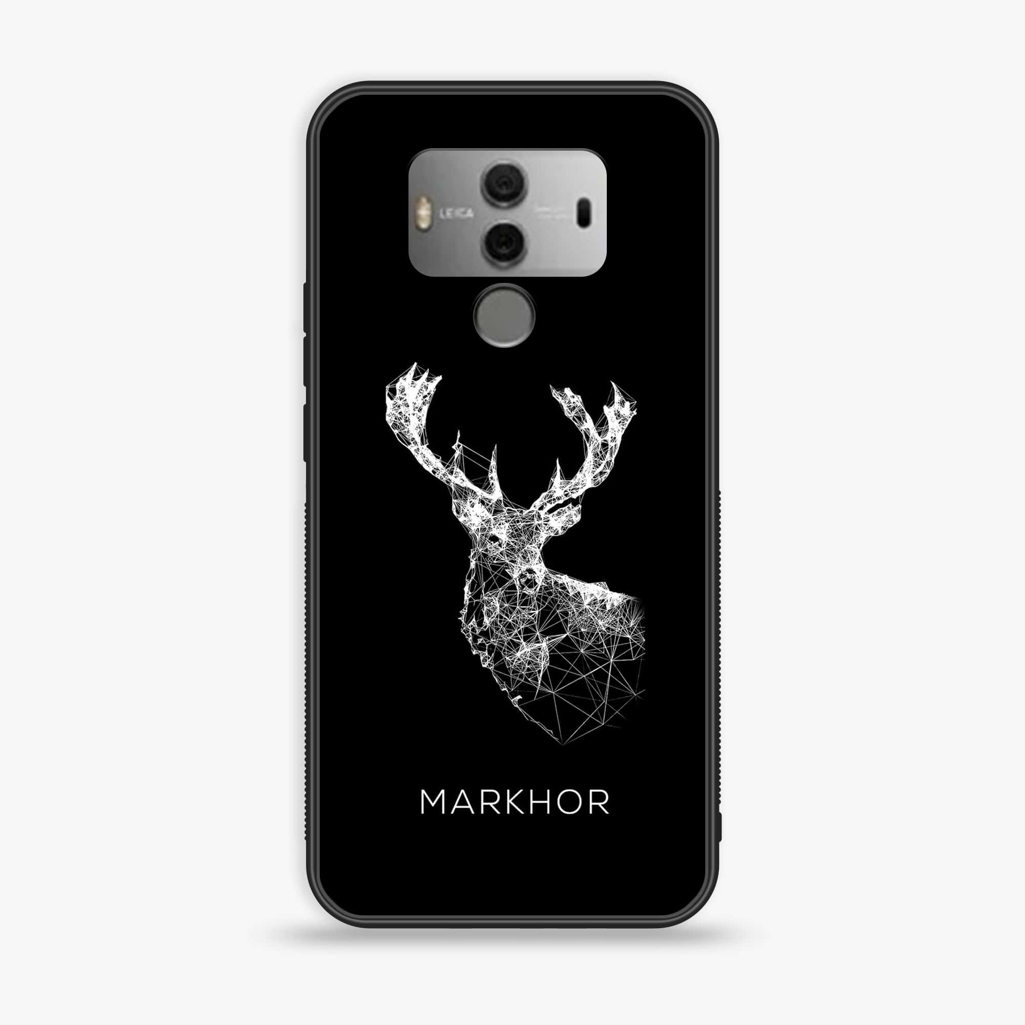 Huawei Mate 10 - Markhor Series - Premium Printed Glass soft Bumper shock Proof Case