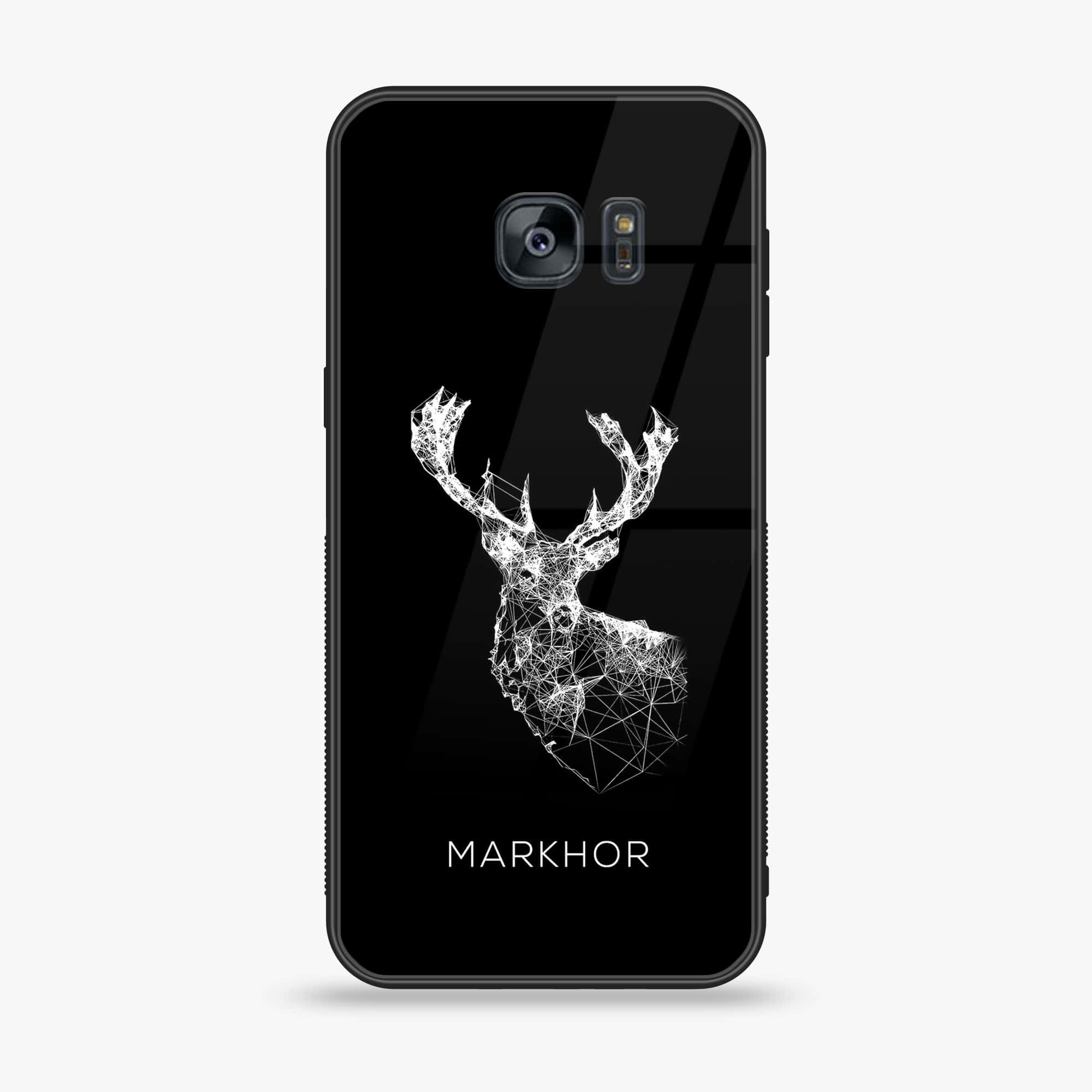 Samsung Galaxy S7 - Markhor Series - Premium Printed Glass soft Bumper shock Proof Case